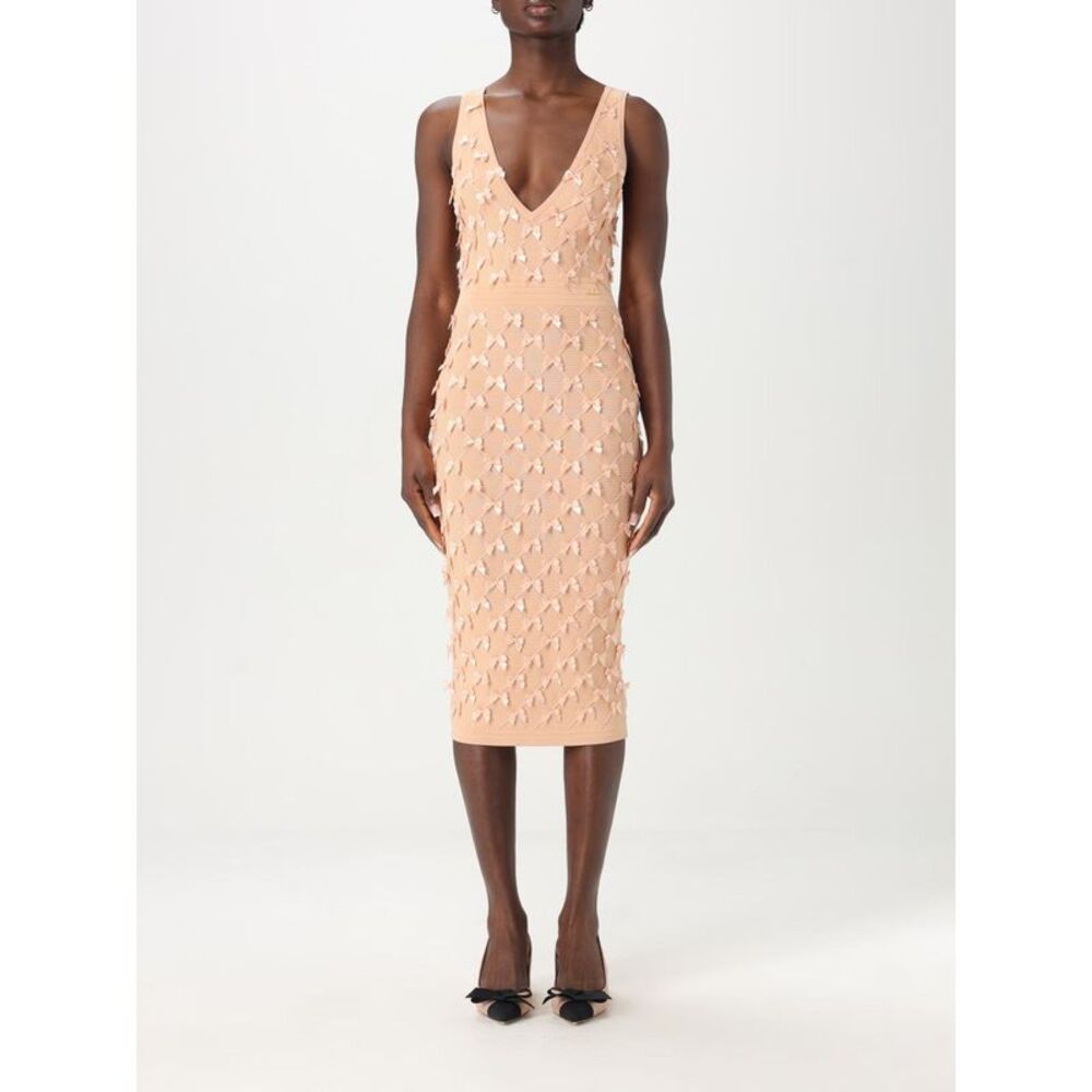 Elisabetta Franchi Dress Woman Peach